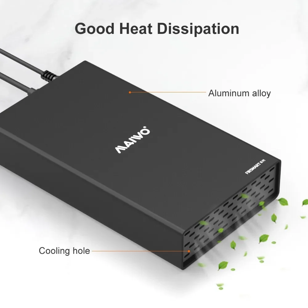 Maiwo hårddiskhölje 2.5 '' /3.5 '' sata till usb 3.0 hårddiskhölje för ssd-disk hårddiskbox usb  c 3.1- hölje hd externt hårddiskhölje