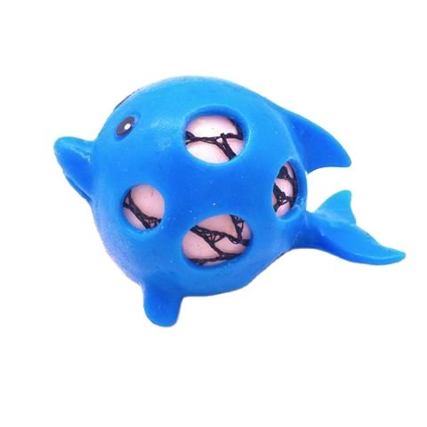Stresses Reliever Squeeze Squish Squish Fidget Toys Anti Stress Kawaii Squishy Popite Figet Anti-stresses Mesh Ball Squishmallow: dolphin