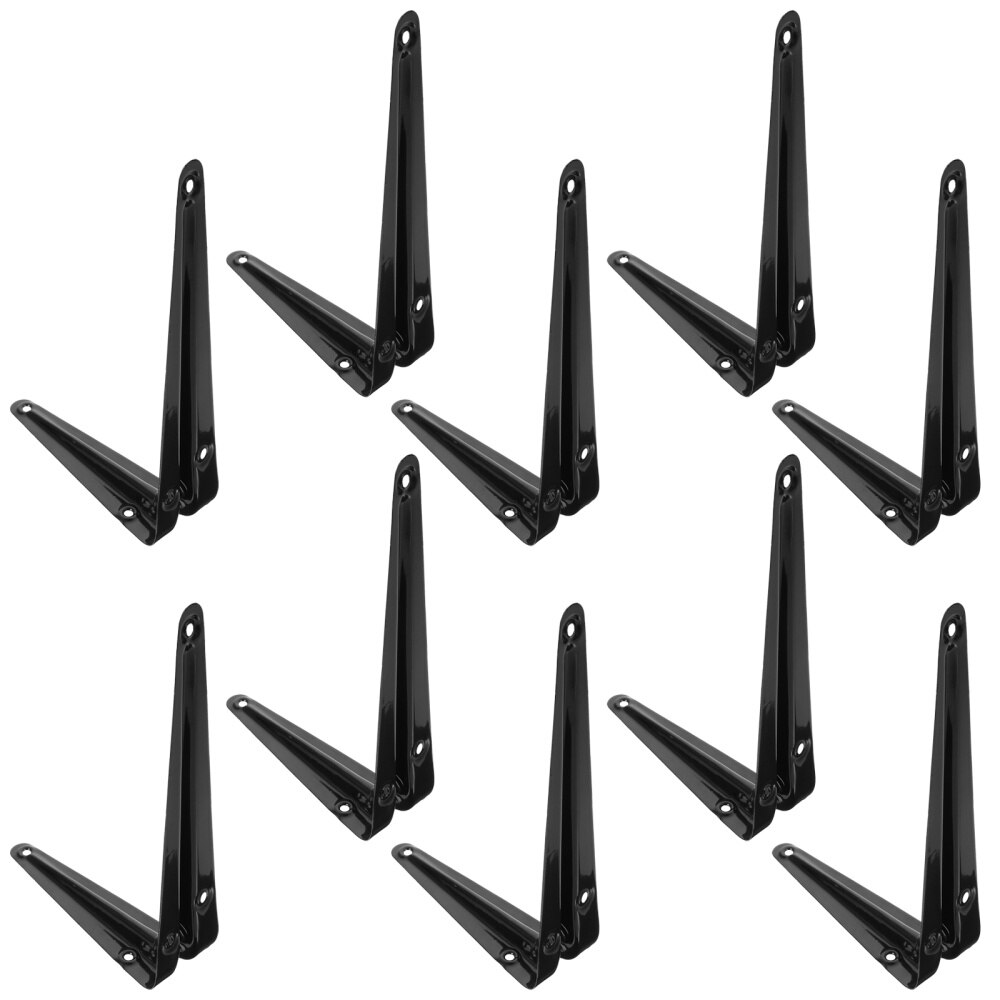 10pcs Microwave Oven Brackets Shelf Brackets Pre-drilled Corner Brace Brackets