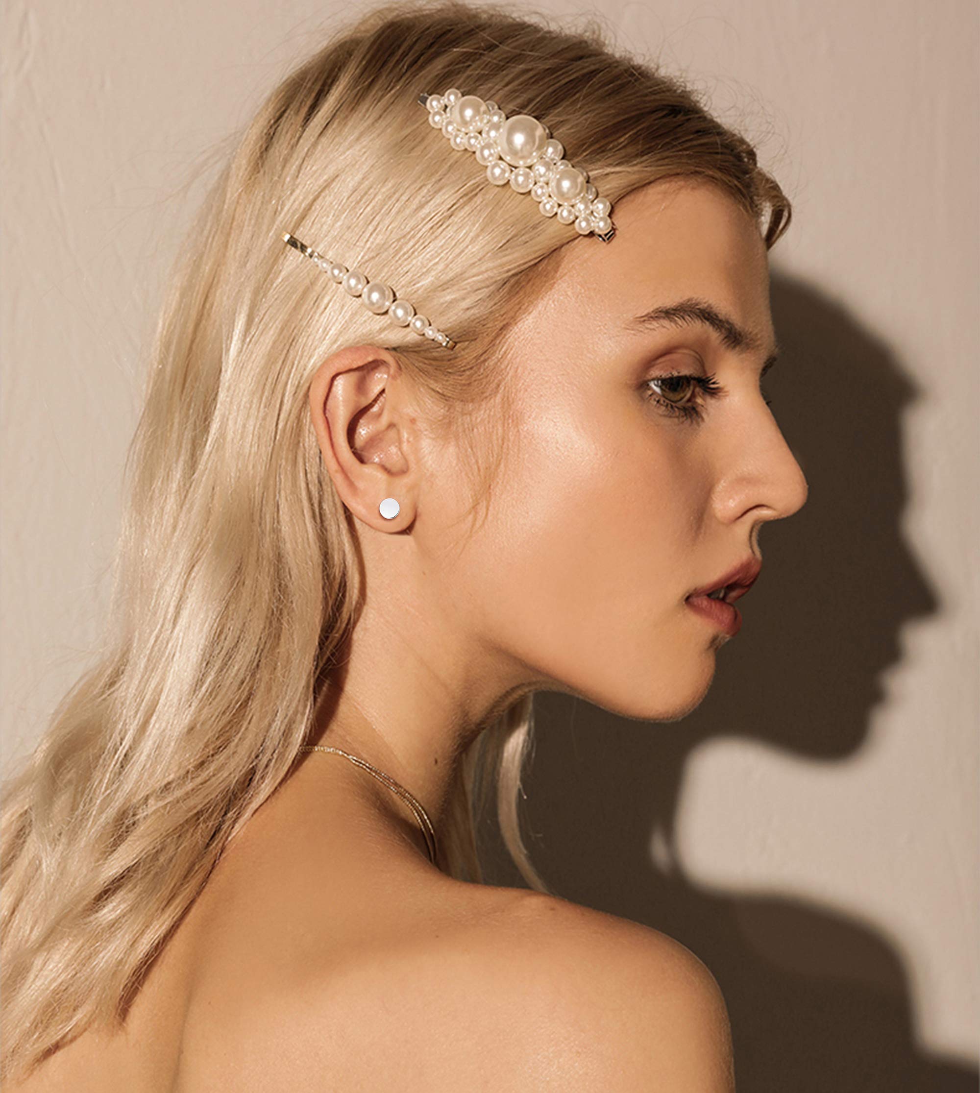 10 Pairs Screw Stud Earrings Flat Back Black Earrings for Men Mix Color Helix Cartilage Barbell Earrings Plugs Tunnel Punk