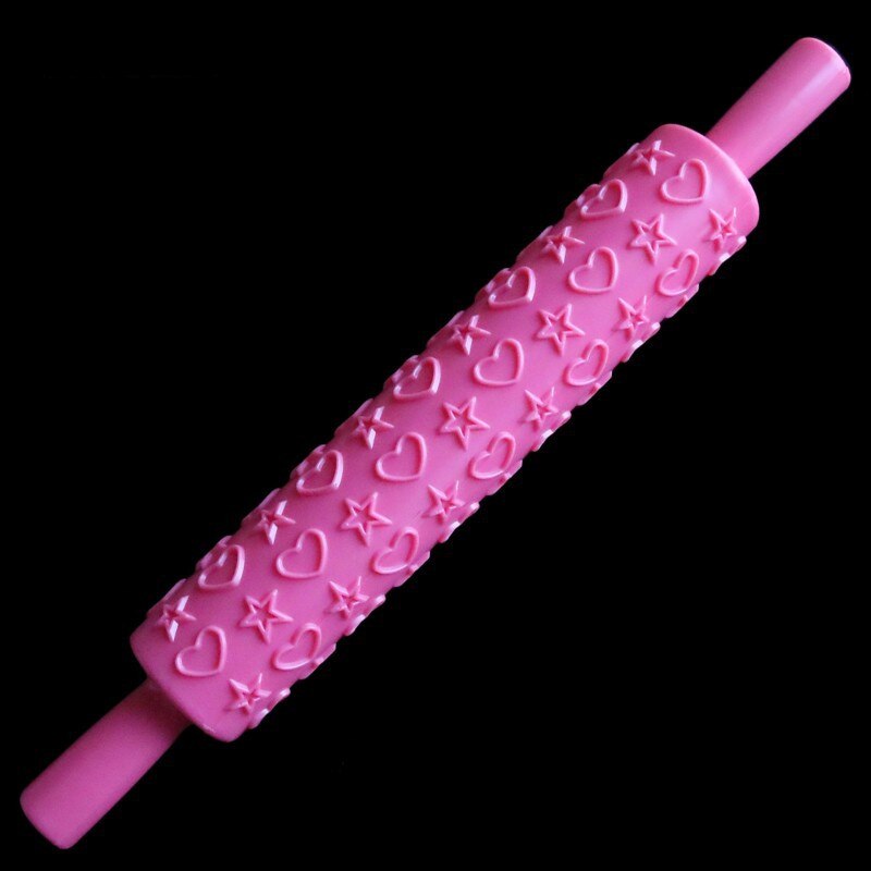 1 st plast präglad kavel socker hantverk dekorera kavel fondant präglad rullform gör det själv köksbakverktyg: 4