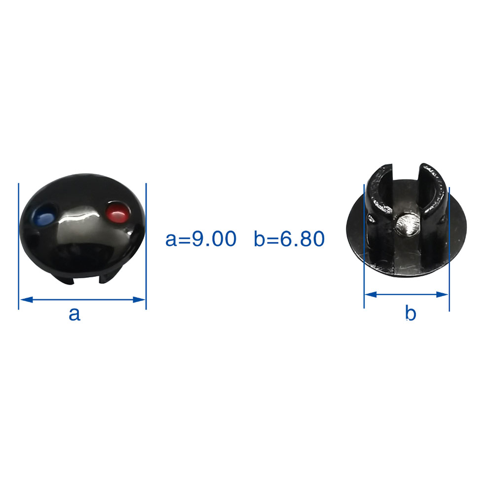 10 stks Kraan Handvat Warm Koud Water Teken Rood Blauw Label Decoratie Cover Keuken Badkamer Mengkraan Geeft Voor Kraan handgrepen