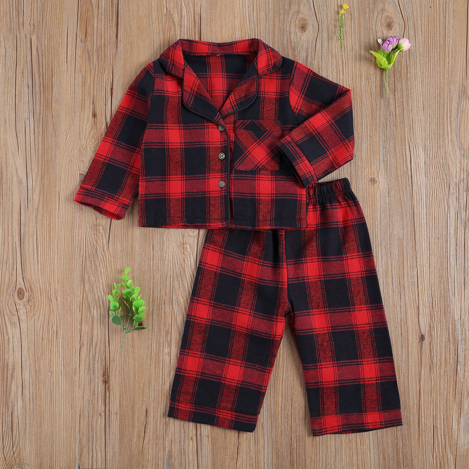 Bébé Plaids Couvre-Lits, couchage Pantalon Costume coton Revers Cou Manche Longue Boutons Chemise Lâche Pantalon Décontracté