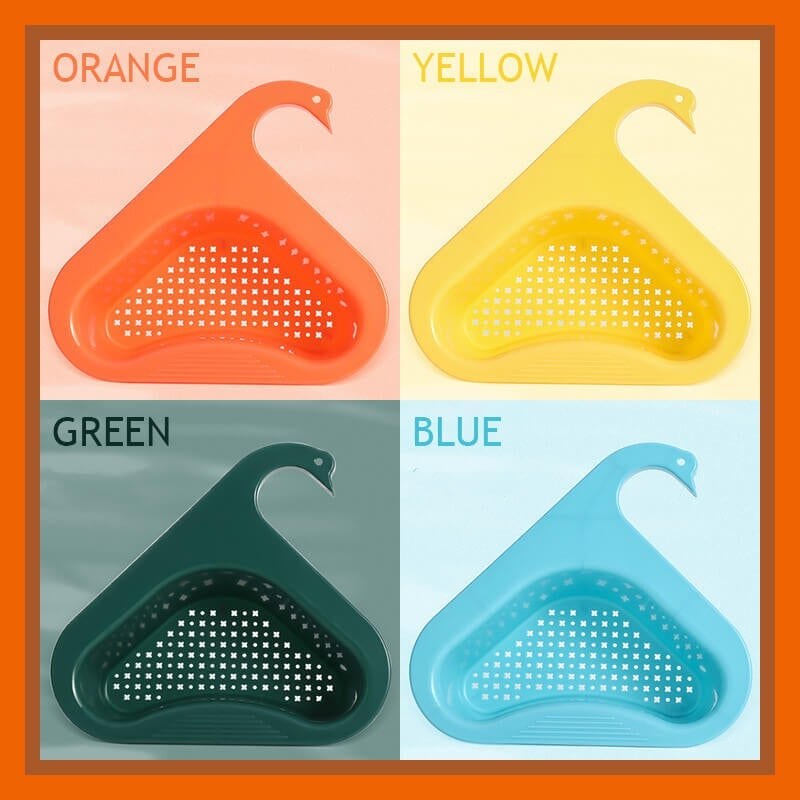 Dreieckige Waschbecken Sieb Drain Küche Korb Saugnapf Waschbecken Filter Regal Obst Gemüse Abtropffläche Schwamm Rack Storage Tool