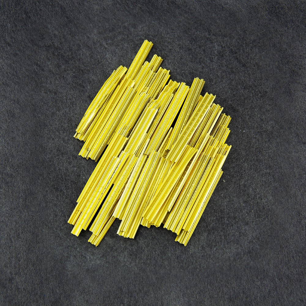 Chkj 100 Stks/partij Hand-Made Gouden Afgewerkte Tin Folie Strips Zeer Zorgvuldige Afwerking Gouden Afgewerkte Tin Folie Strips