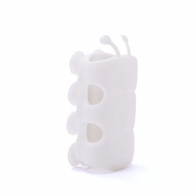 Soporte de silicona para cabezal de ducha, ventosa, sin perforación, soportes de montaje para ducha, herramientas de fijación manual, accesorios para baño: Blanco