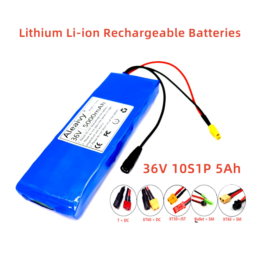 36V 10S1P 5000mAh batería 5Ah 18650 baterías recargables de iones de litio coche eléctrico bicicleta Scooter 20A BMS 500W