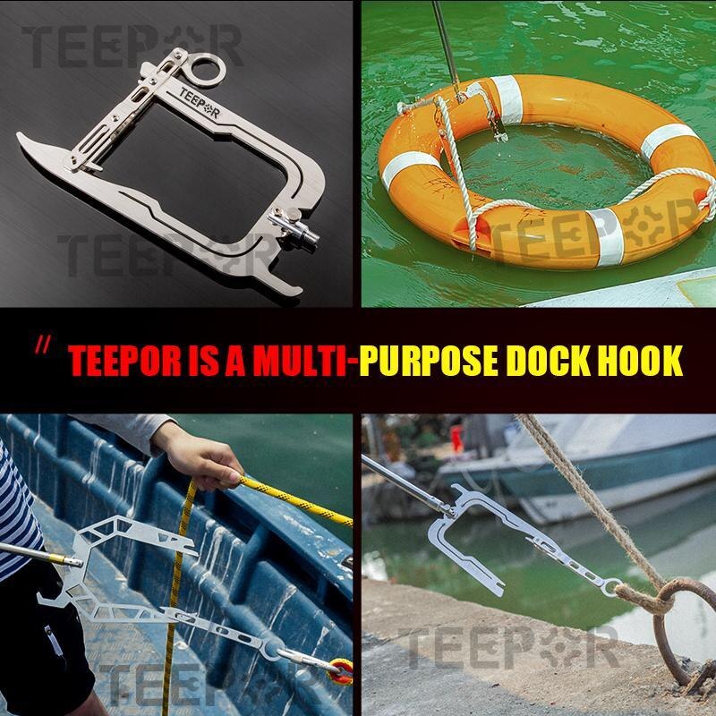 TEEPOR Boat Hook Easy Long-distance Threader)