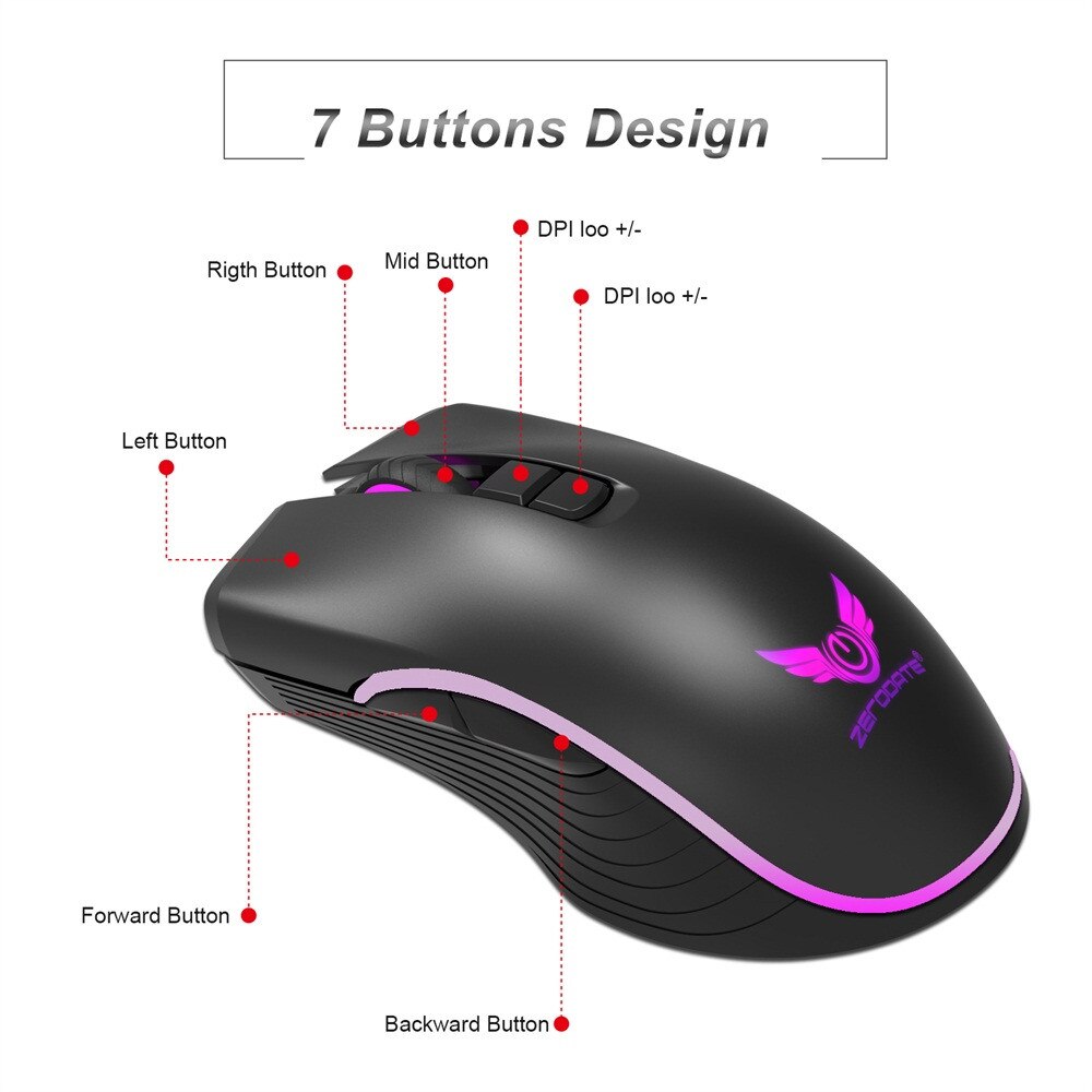 Fast charging mouse TYPE C rechargeable wireless optical ergonomic USB simple and practical business office gaming mouse