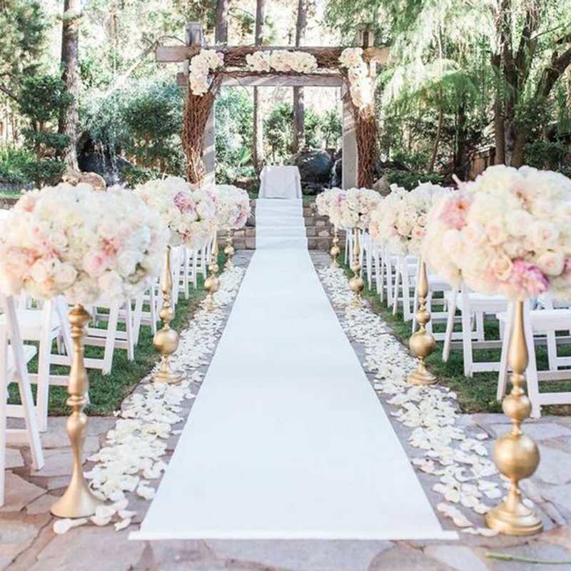 Alfombra blanca de 1 m x 12 m para banquetes de boda, películas, festivales, celebraciones nocturnas, premios, eventos, decoración de alfombras