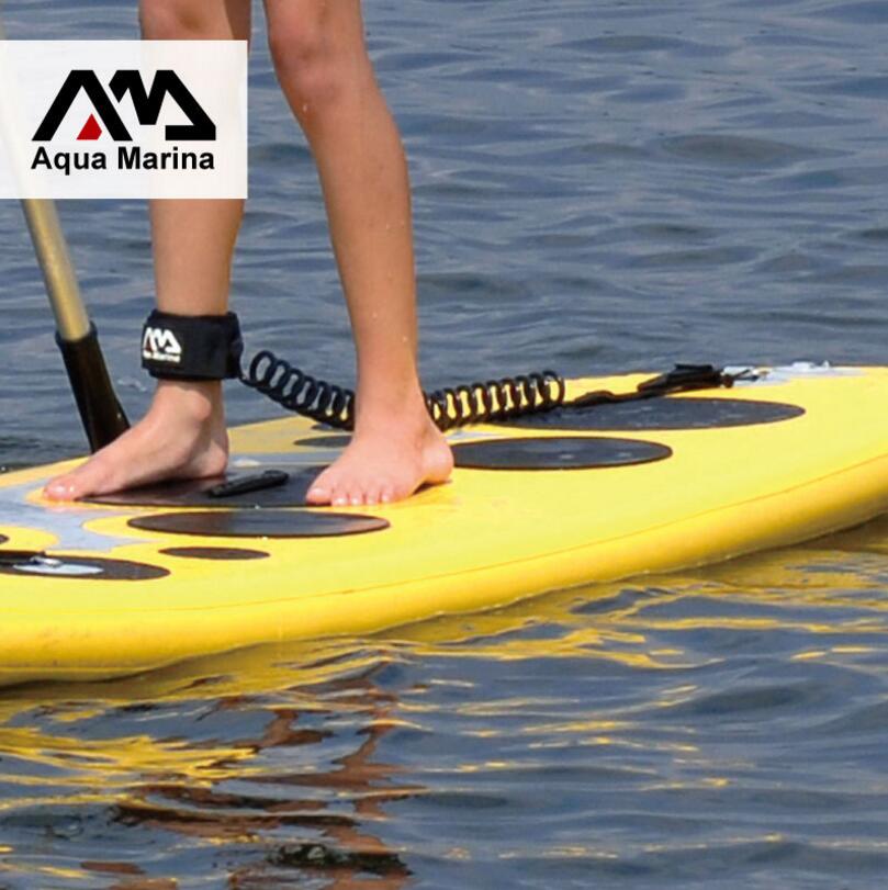 Aqua Yachthafen Paddel Gremium fuß leine Drachen surfbrett sup bord windsurfen Besondere spulentyp PU fuß seil 8ft
