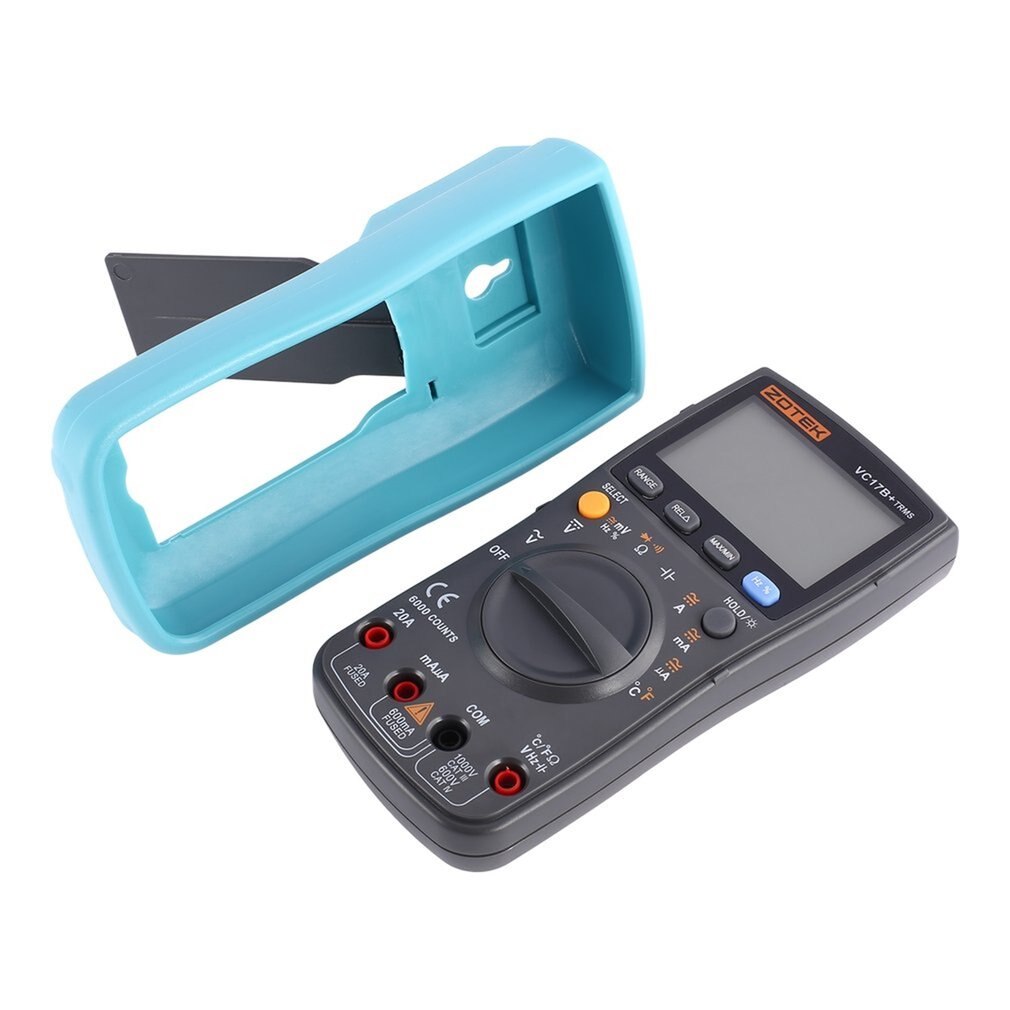 ZOTEK VC17B+ 6000 Counts True-RMS Digital Multimeter Auto Range AC/DC Voltage Current Meter Ohm Diode Voltmeter with Blacklight