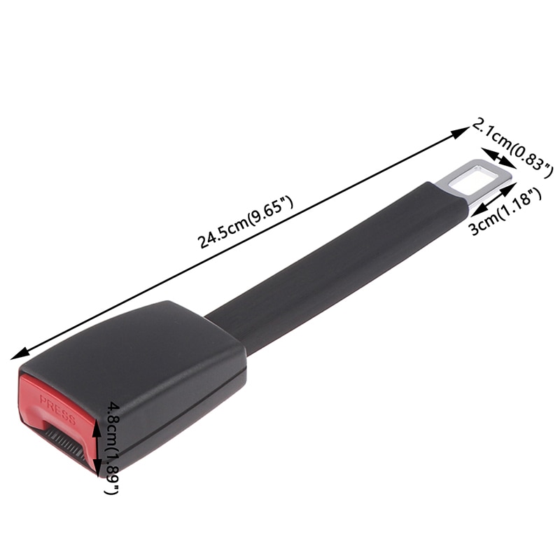 1pc 11 "universal bilbälte förlängare lock säkerhetsbälte förlängning plug spänne säkerhetsbälte clip auto bil interiör tillbehör