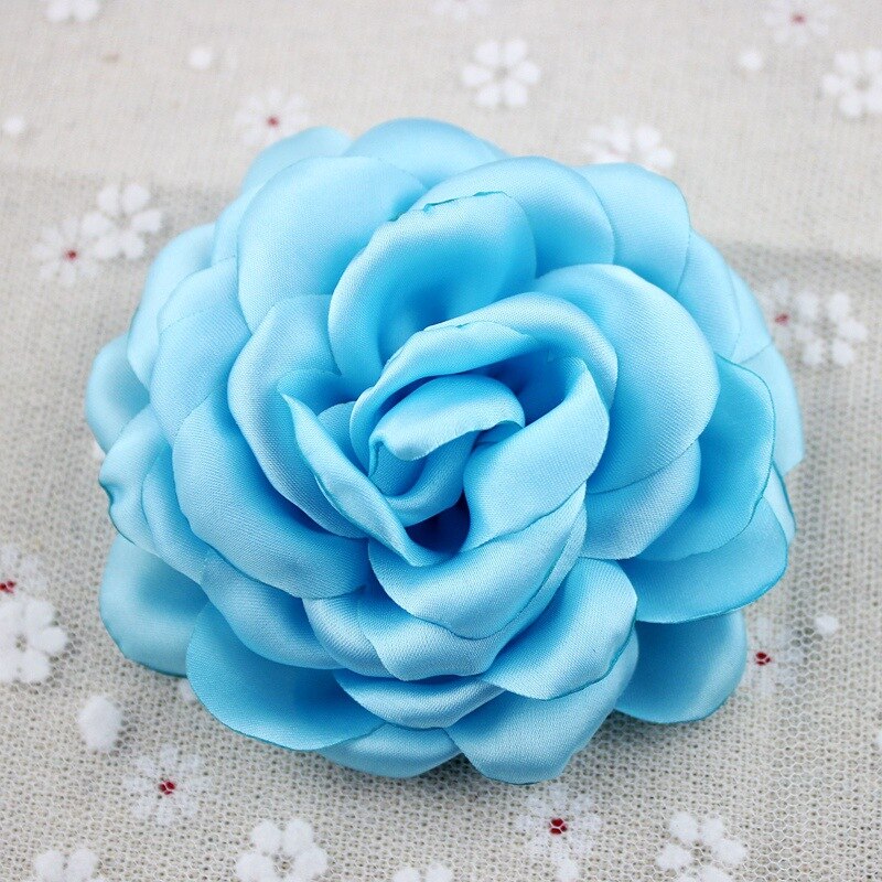 Brændte Satin Rose Blomster - Bryllupspynt DIY - 3 stk