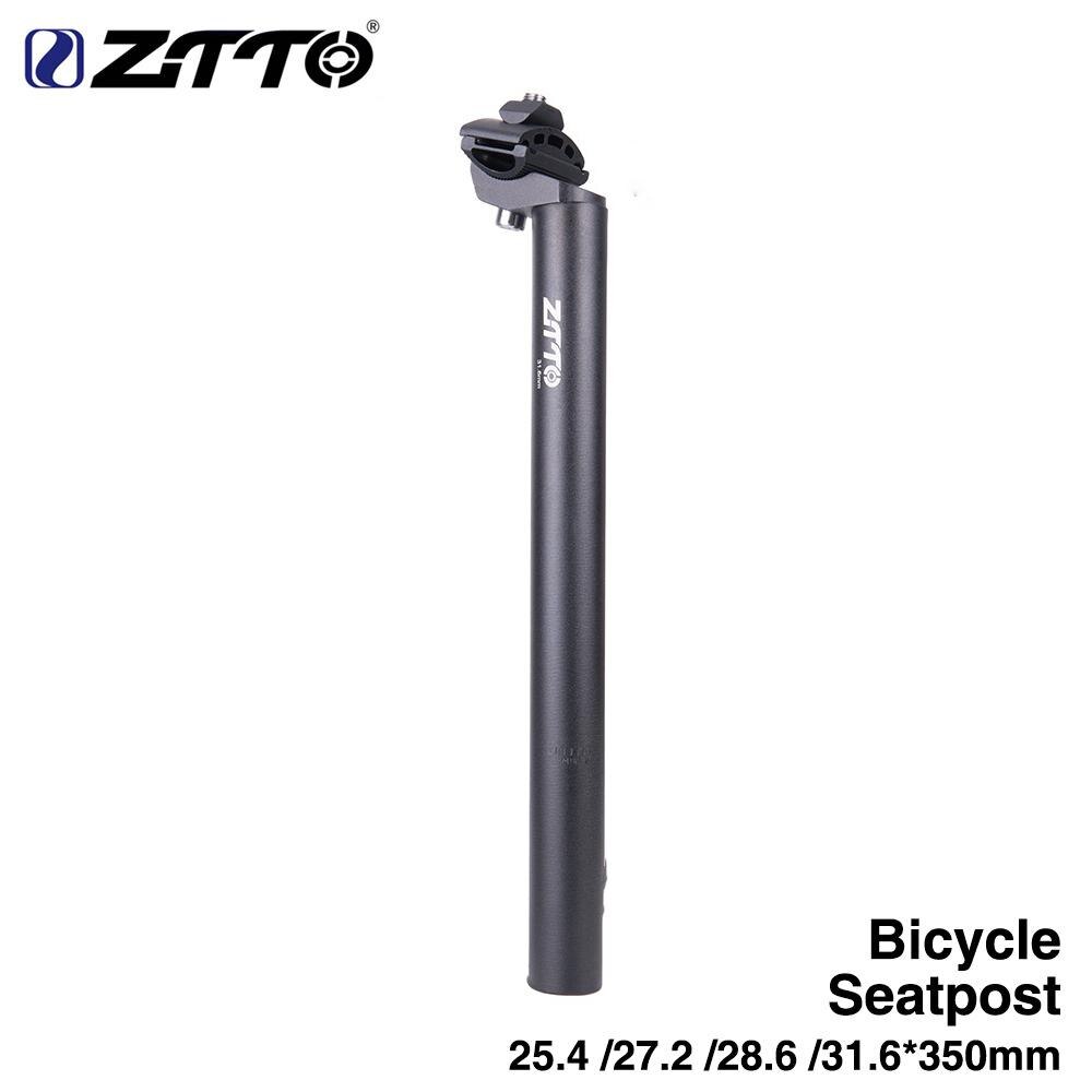 Vélo tige de selle Tube aluminium 6061 vélo Superlight tige de selle route vtt engrenage fixe vélo pièces de vélo 350mm: 28.6 x 350MM