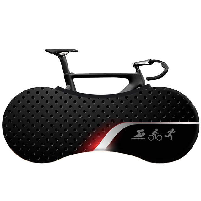 Fiets Cover Indoor Mtb Road Draagbare Stof Elastische Bike Tire Bescherming Stofkap Gear Fietsen Accessoires 26 "-28": Default Title