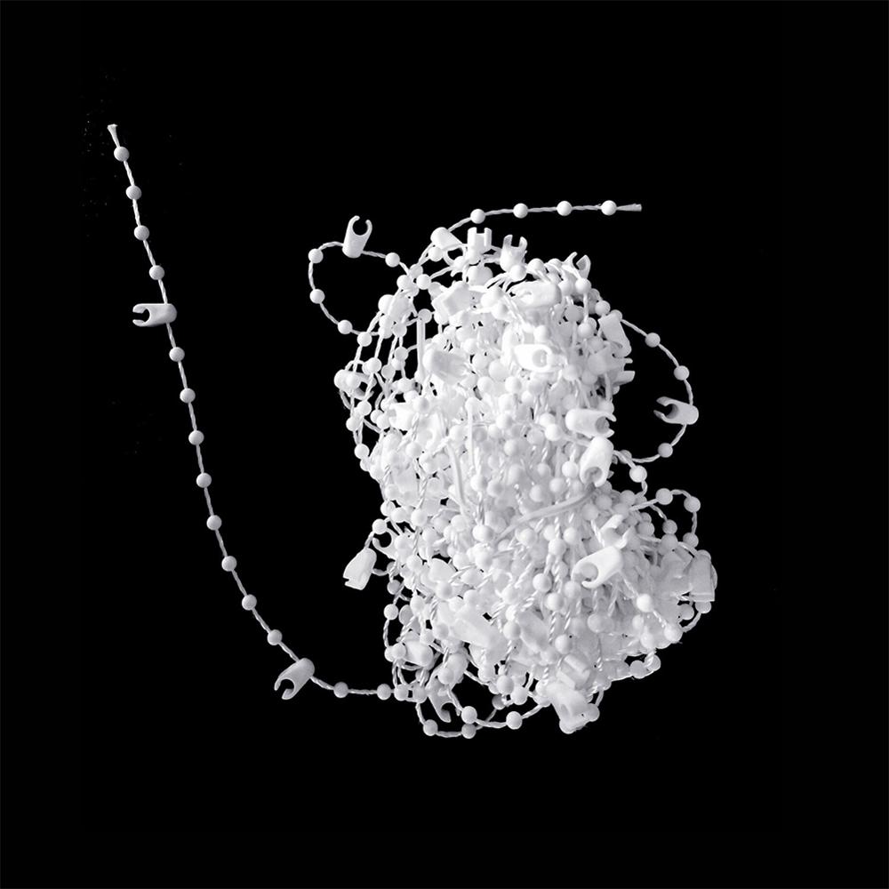 10M Blinds Bead Chain Shade Blind Beaded Chain Cord for Household Shade Window Curtain White Plastic Roller Blind Chain Repair
