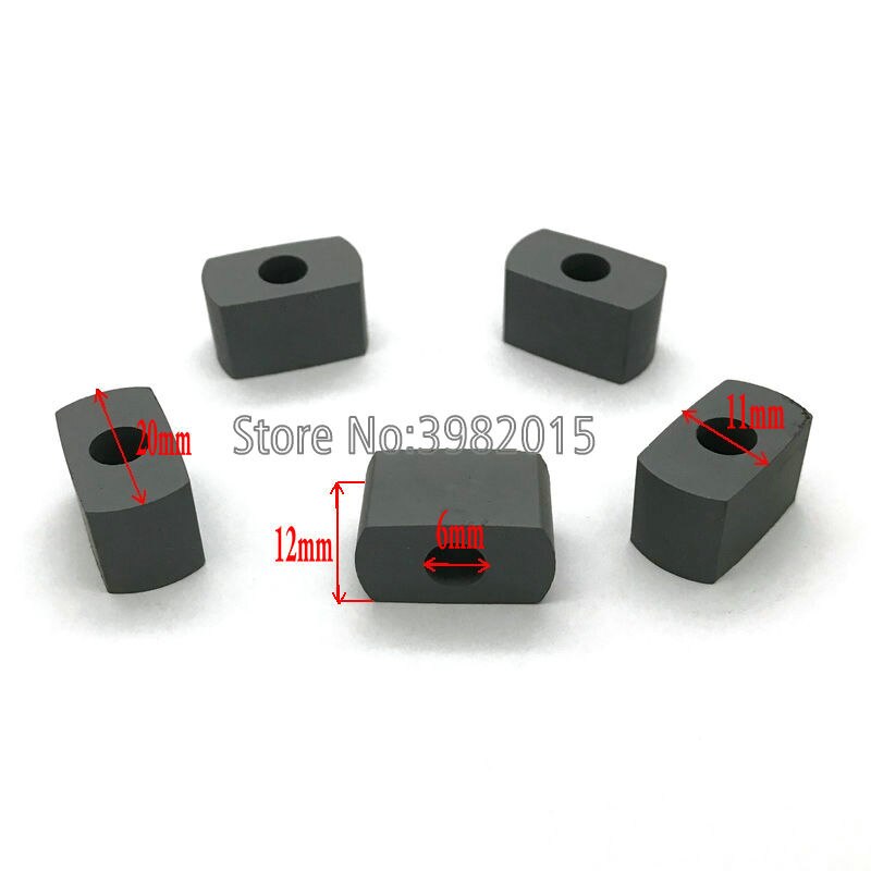 Bloc conducteur en carbure de tungstène YG8, alimentation électrique, 20x11x12x6mm, pour Machine à découper EDM