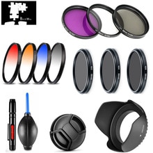 UV CPL FLD Ster ND2 ND4 ND8 Geleidelijke Kleur Filter Lens Hood Cap Cleaning Pen voor Panasonic Lumix DC FZ80 FZ82 FZ83 FZ85 Camera