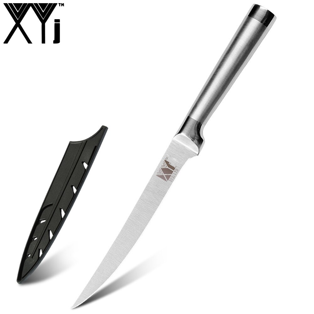 Kokkeknive santoku køkkenknive i rustfrit stål bloksliber kløver skæreknivbetræk etui: 6 in udbeningsknive