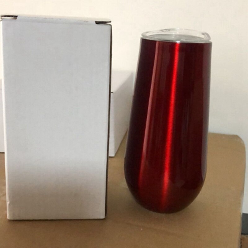 Slim edition æggeskal kop rustfrit stål vakuum isolering beholder hjem rødvin glas europæisk stil
