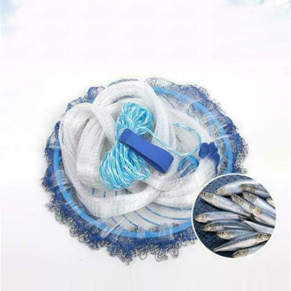 Aluminum Ring Monofilament Thread Throwing Net Saltwater Fishing Cast Net Newest fishing tool net#g4