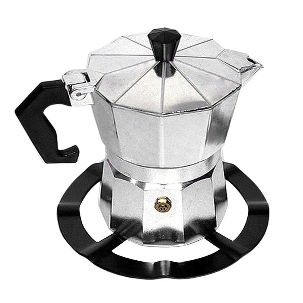Soporte para estufa Moka, soporte para cafetera de acero, soporte para rango de Gas, quemador de anillo, rejilla, estante para placa de Gas, accesorios de cocina