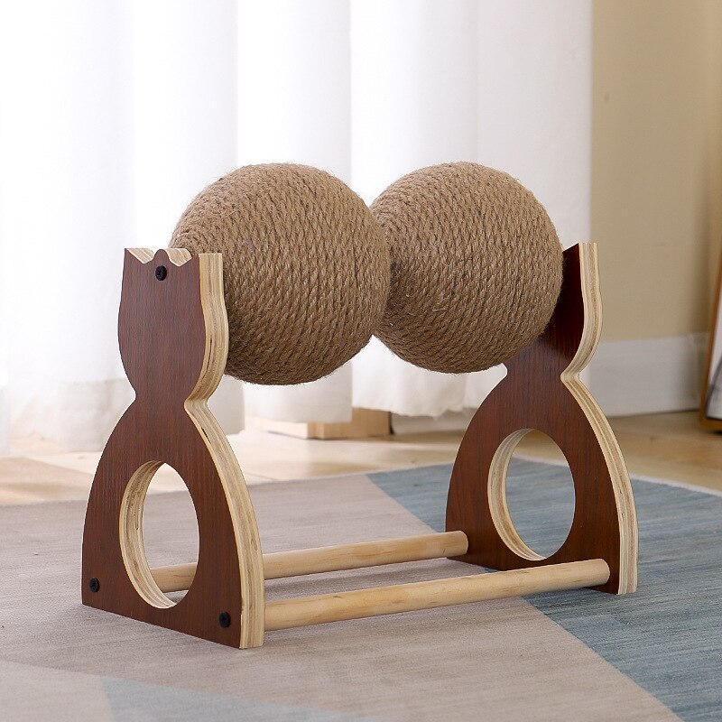 Cat Wheel Cat Scratcher Sofa Protector Scratching Post Cats Climbing Frame Shelf Cats Exercise Wheel Pet Products Pets Furniture: Double ball