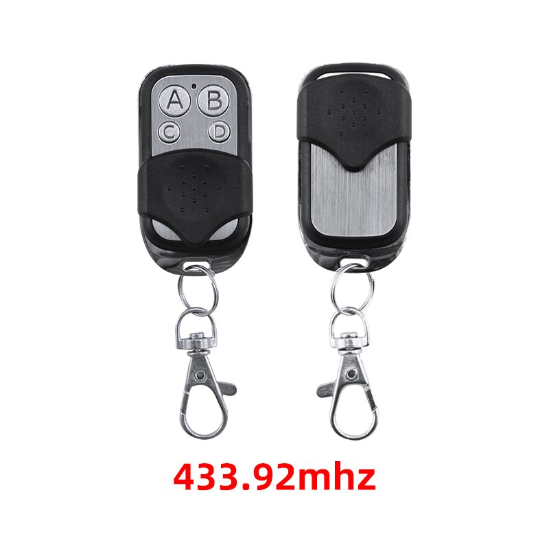 4 Button Rf 433 Mhz Afstandsbediening Garagedeur Sluitertijd Deur Swing Deur Afstandsbediening Vaste Code Duplicador Kopie Afstandsbediening controle