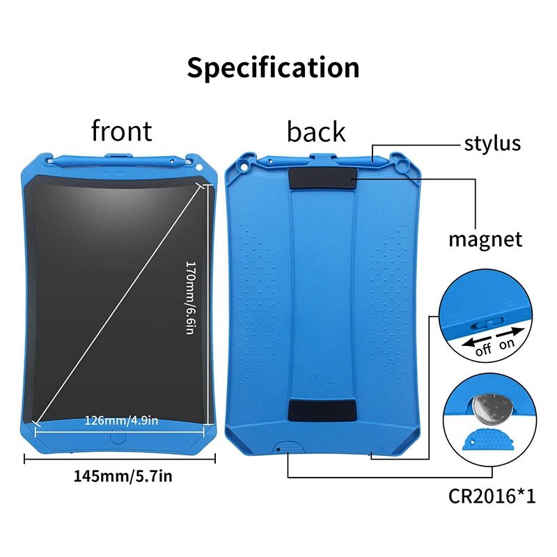 8.5 Inch Colorful Screen Drawing Pad LCD Writing Tablet with Lock Function Electronic Doodle Pads Drawing Board