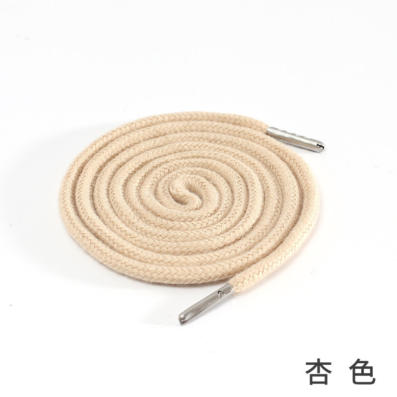 1pcs Sweatpants Drawstring Strap Metal Head Sports Pants Cotton Rope Belt Hoodies Accessories DIY Sewing Band Supplies TJ7625: WHITE