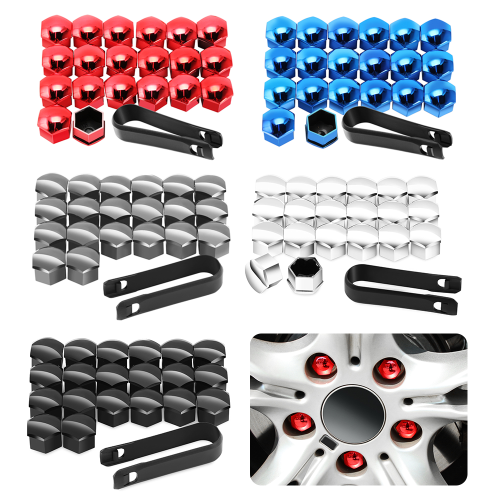17mm Car Wheel Nut Caps Protection Covers For Mini Cooper R56 R57 R58 R50 R53 F55 F56 Jaguar