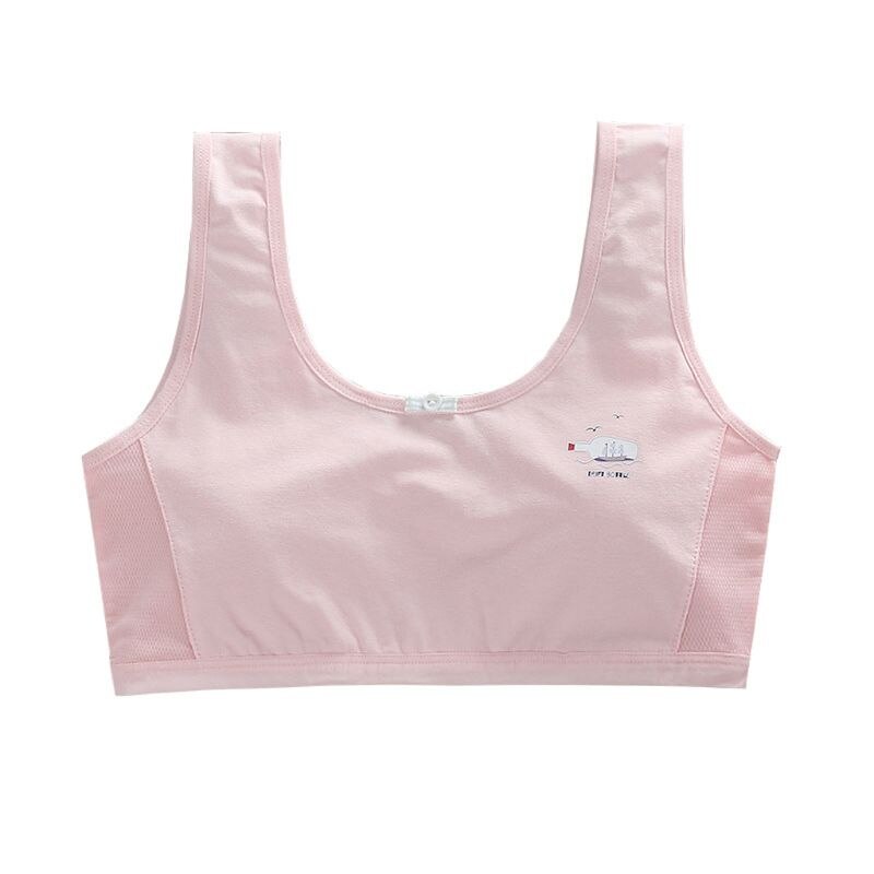 Ado fille sport soutien-gorge haut pour enfants sous-vêtements jeune puberté formation Lingerie pour adolescentes vêtements 7-16Y: PK2