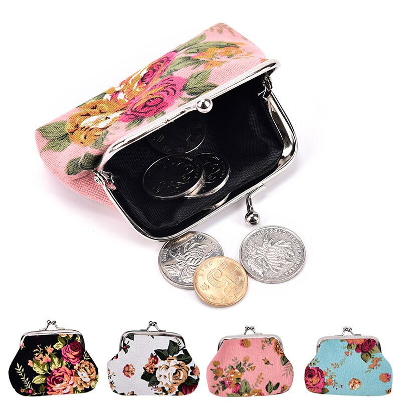 Portemonnee Bloem Afdrukken Dames Portemonnee Pocket Coin Pouch Key