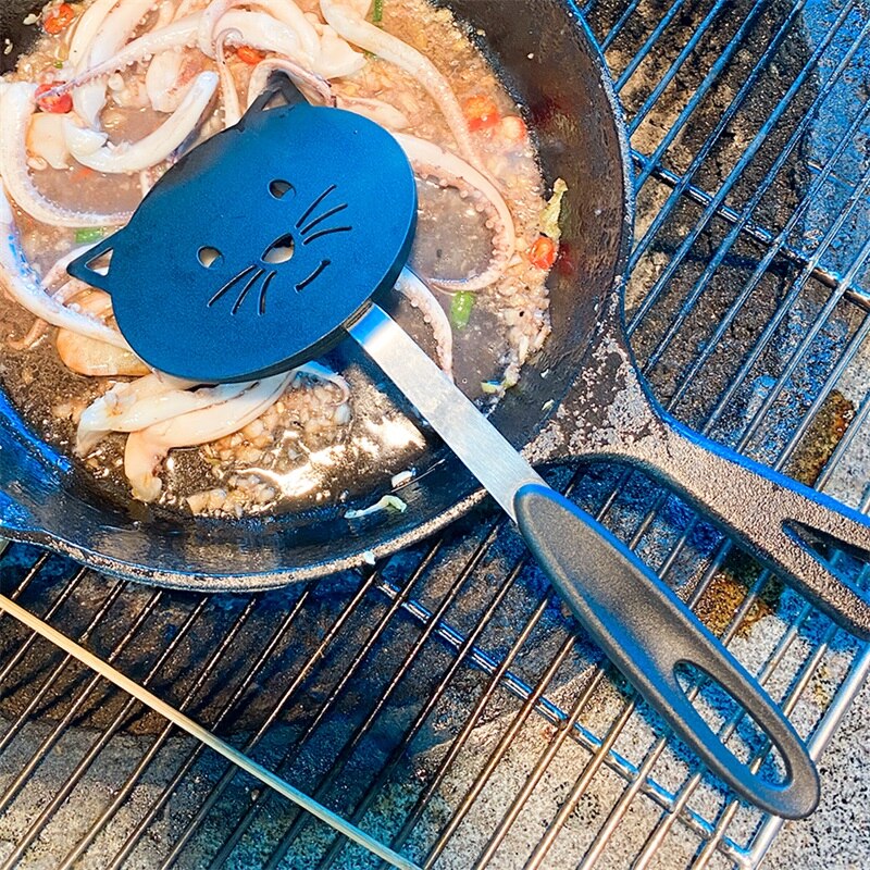 Kitchen Gadgets Cooking Utensils Nylon Cat Kitchen Frying Spatula Omelette Shovel Turner Non Stick Food Cooking Tools