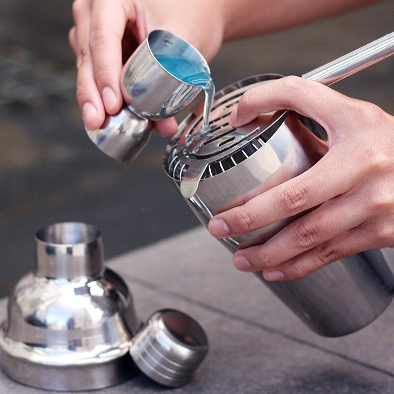 Rostfritt stål cocktail shaker istång mixer drink boston bartender webbläsare kit barer set bartender verktyg