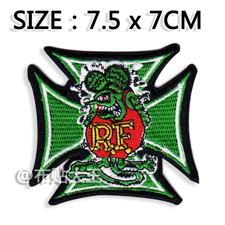 7pcs/Set Rat Fink Patch Stickers Rod RatFink Badge... – Vicedeal