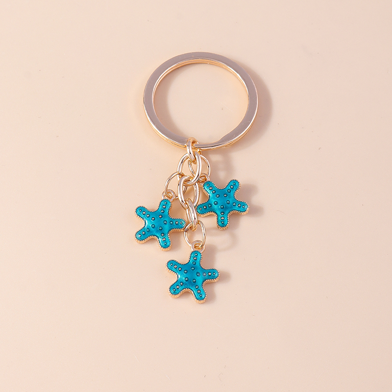 Bonito llavero esmaltado con forma de estrella y lentejuelas, dijes para mujer y niña, llavero con colgantes, llavero de coche, bolso, decoración, de joyería