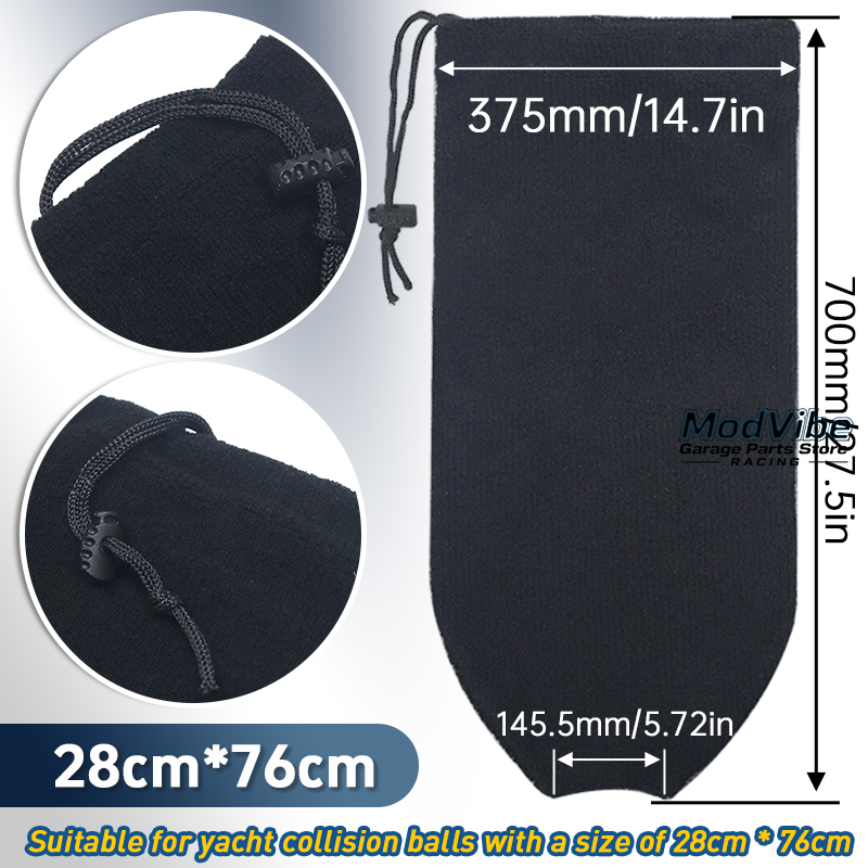 Boat Fender Cover Protector Anti-Collision Ball Sleeve Protection Black Velvet Anti-UV For Marine Boat Sailing Yacht Bumper: Red