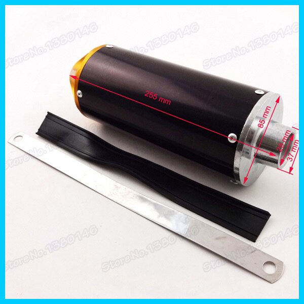 Pit Dirt Bike 28mm Gold Aluminum Exhaust Muffler For Chinese 50cc -125cc TTR KLX CRF Moped Scooter Motocross