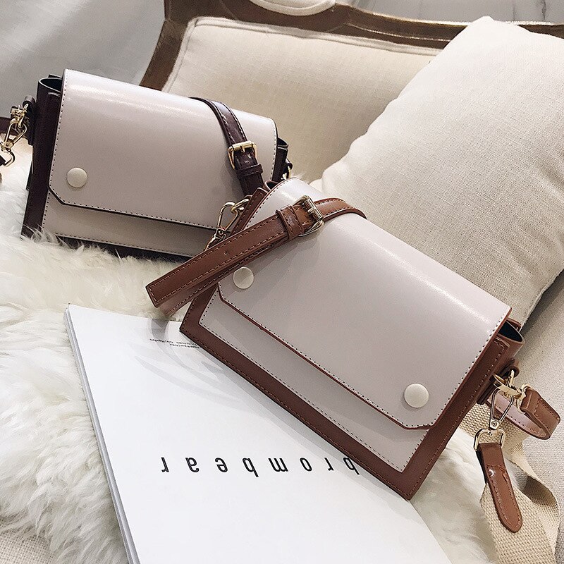 Stil Frauen's Multi-Schicht Klappe Gestaltung Hochschule Stil Briefträger Platz Schlinge Tasche Single-Schulter Crossbody Tasche