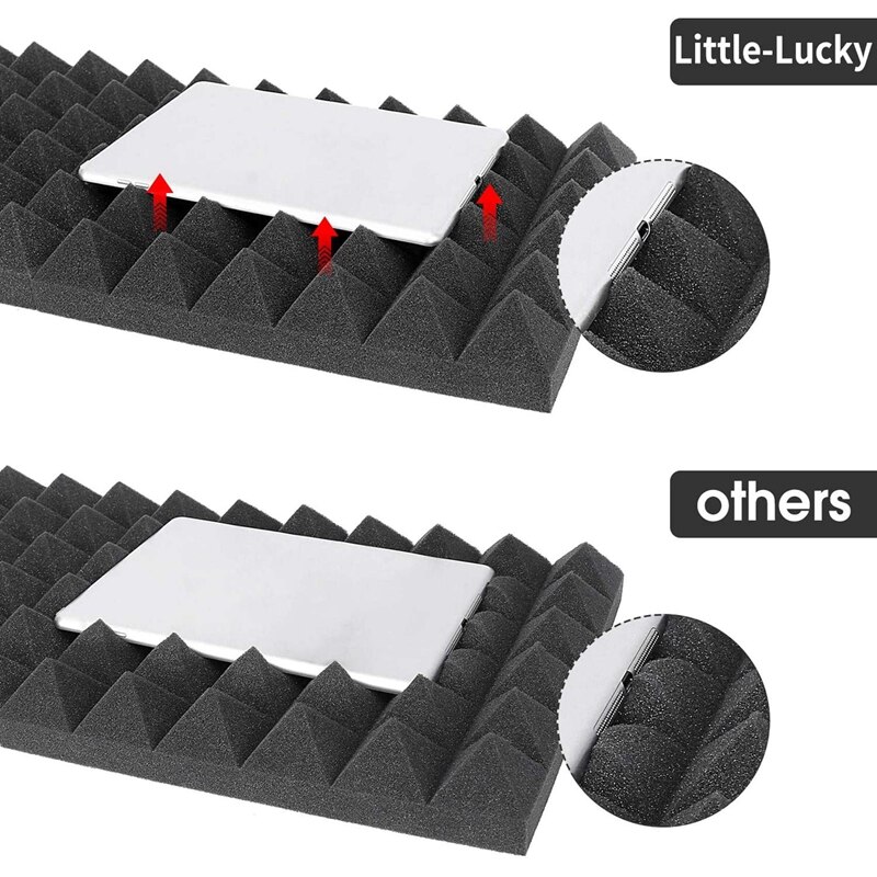 24Pcs 30X30X5CM Sound Insulation Cotton Sound Insulation Foam For Recording Studio Piano Room Sound Insulation Foam