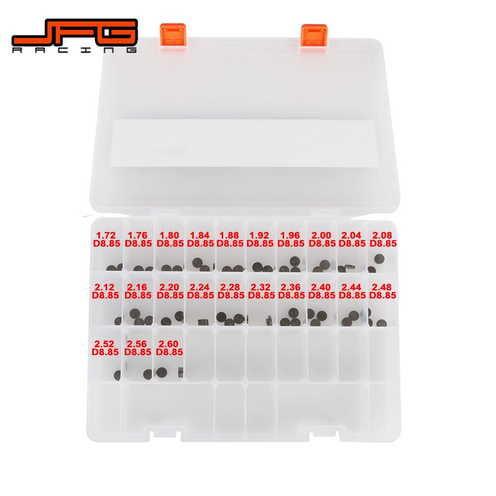 thumbnail interactive-video image 1 of Tarazon 46pc Motorcycle Valve Shim Kit 8.90mm - For KTM/Husqvarna 250-500 EXC SXF Etc. 1 of 2