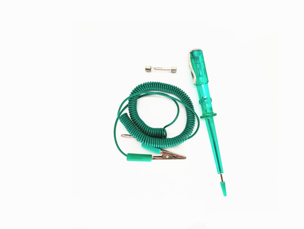 Voor Motorfiets Accessoires Voltage Dc 6V-12V-24V Auto Reparatie Tool Test Potlood Onderhoud Groene Lente Draad Detector: Default Title