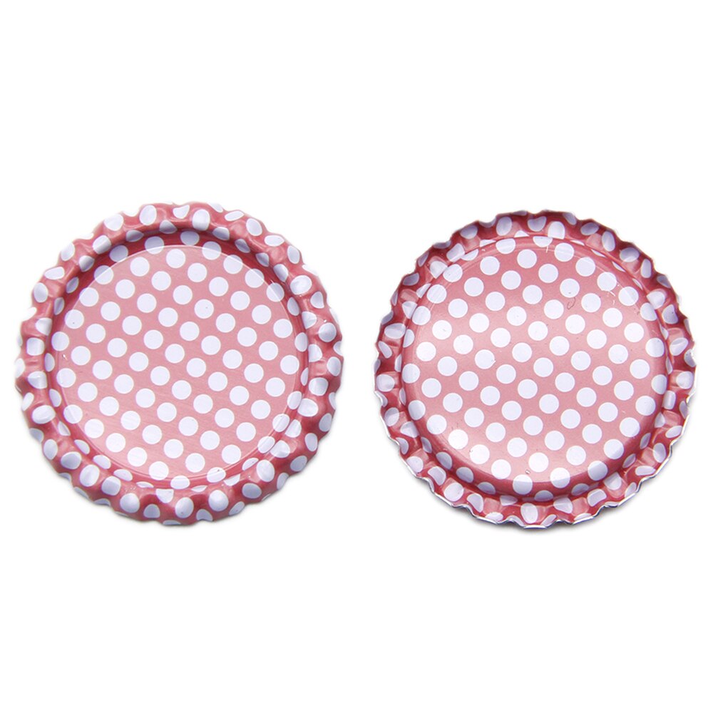 25Pcs Geometrische Patronen Ronde Vorm Fles Cap, DIY Handgemaakte Materialen Voor Maken Projecten, 25Yc2156: 1012897020