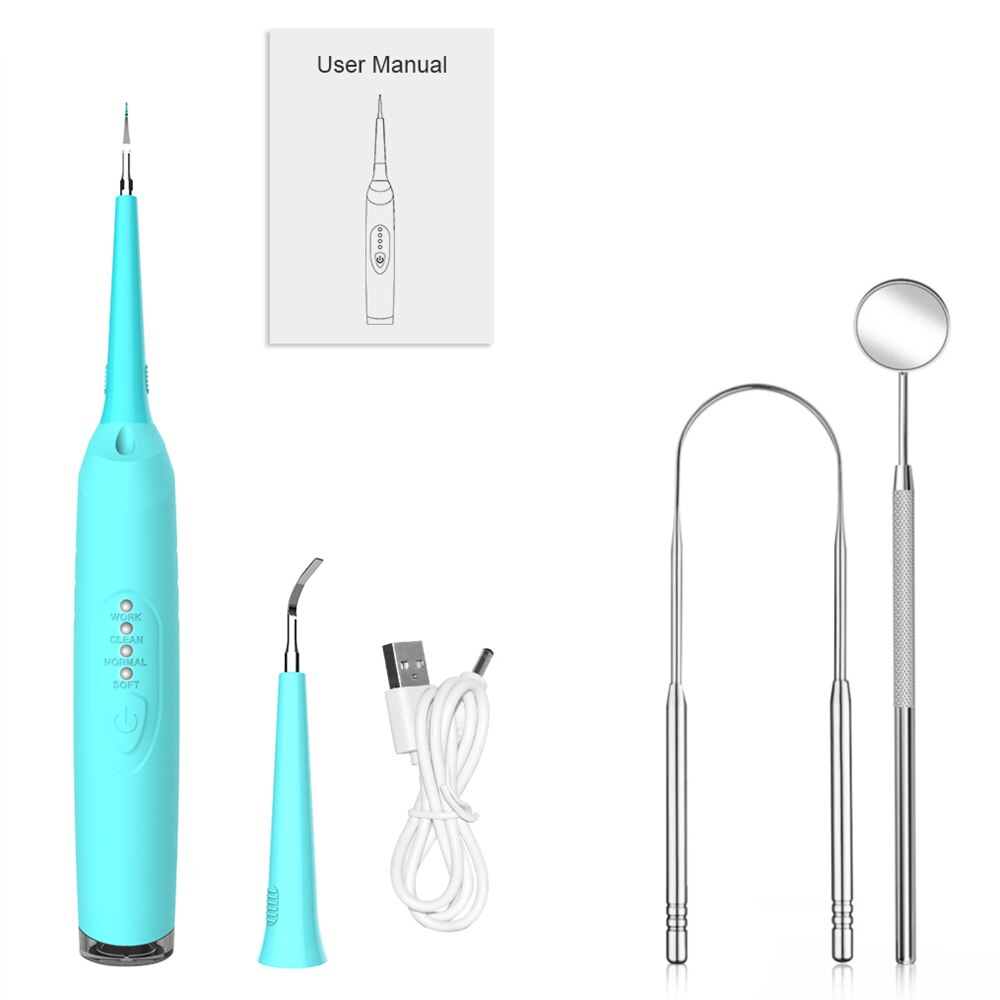 Kit removedor de cálculo Dental, iFanze raspador de sarro eléctrico-el mejor Kit de higiene Dental que incluye un removedor de placa Dental, una Denta: IFAN019L-P