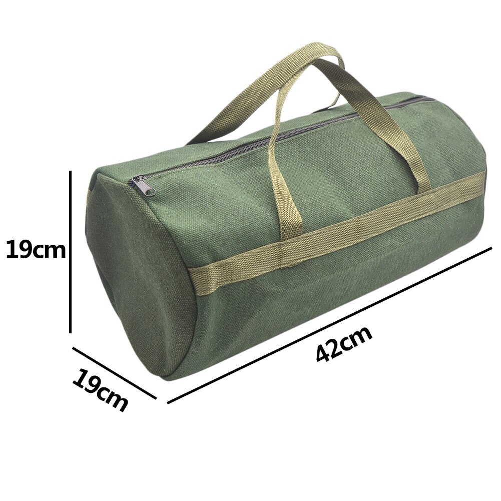Durable Thick Canvas Pouch Tool Bags Storage Organizer Instrument Case Portable For Electrical Tool Tote Bag Multifunction Case: B