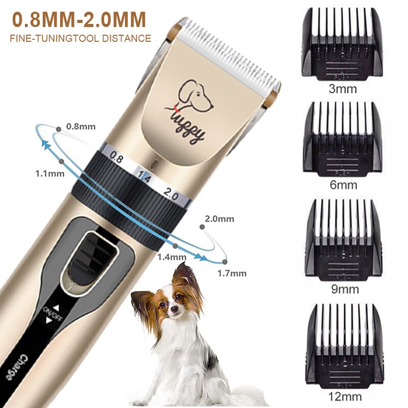 2022 Electric Dog Clippers Pet Cats Hair Clipper Animals Grooming Haircut Cutter Shaver Trimmer Set Rechargeable