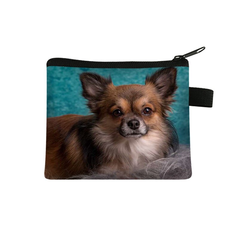 Cute Dog Chihuahua Mom Coin Purse Women Mini Wallet Lovely Dog Purses and Handbag Mini Lipstick Bags: lqbchihucw12