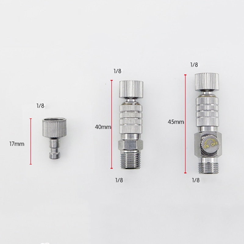 Air Brush QUICK Release DISCONNECT COUPLER 1/8 PLUG Adapter Fitting Air Hose UK